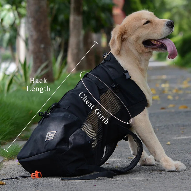 Adjustable Pet Dog Outdoor Travel Backpack For Hiking Cycling Reflective Carrier Bag For Dogs French Bulldog Pug Carrying Bags