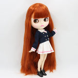 ICY DBS Blyth Doll 1/6 bjd toy 30cm red brown Hair white skin joint body matte face girl gift ob24 anime doll