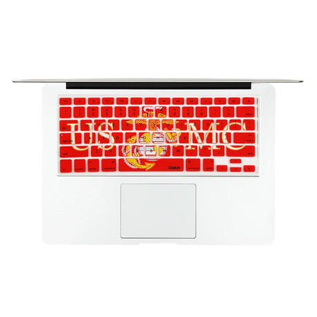 XSKN USMC Marine Flag Silicone Keyboard Cover Skin for Apple 2015 and Earlier Released Macbook Air Pro 13 15 17 Inch US version