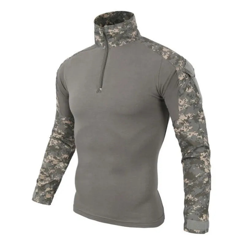 US Army Tactical Military Uniform Airsoft  Camouflage Combat-Proven Shirts Rapid Assault Long Sleeve Shirt Battle Strike