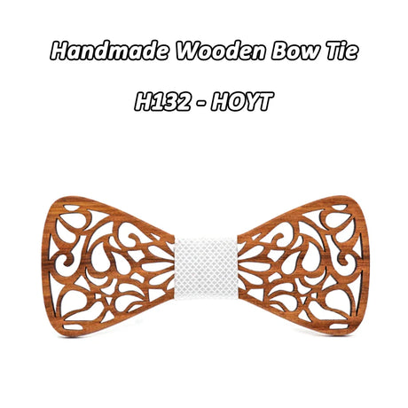 Mahoosive New Floral Wood Bow Ties for Men Bowtie Hollow Butterflies Wedding suit wooden bowtie Shirt krawatte Bowknots Slim tie