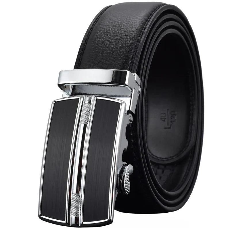 Men's Belts Luxury Automatic Buckle Genune Leather Strap Black Brown for Mens Belt Designers Brand High Quality