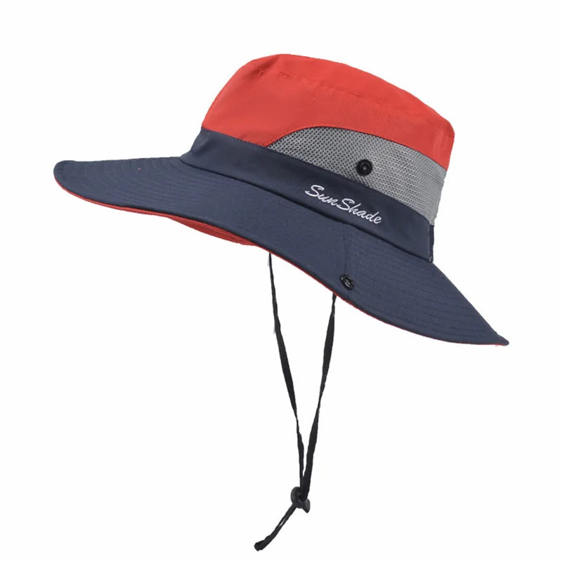 Parent-child Unisex Summer Foldable Sun Fisherman Hat Men Women Wide Brim Casual Travel Beach Sunscreen UV Protection Cap V14