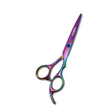 Brainbow 6''Hair Scissors Professional Barber Shop Hairdressing Styling Tool Regular Flat Blades Right-hand Hair Cutting Scissor