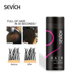 One Kit 2pcs Spray 25g Hair Fiber Fluffy powder Thinning Concealer Loss Baldness Instant Refill Keratin Fiber Hair Powder