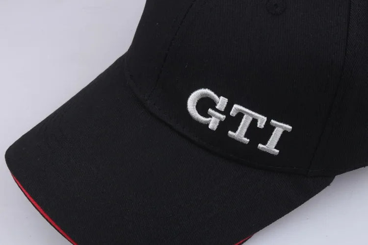 2019 New Fashion High Quality Baseball Cap GTI Letter Embroidery Casual Hat Man Woman Racing Car logo Black Cotton Sport hats