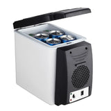 6L Mini Car Fridge Cooler Warmer 2 in 1 Multi-function 12V Travel Refrigerator Portable Electric Icebox Cooler Box Freezer