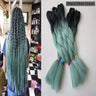 Luxury ForBraiding 3pcs bulk buy Henlon 24inch 60cm Folded Two Three Tone Color Ombre Braiding Synthetic Jumbo Braids