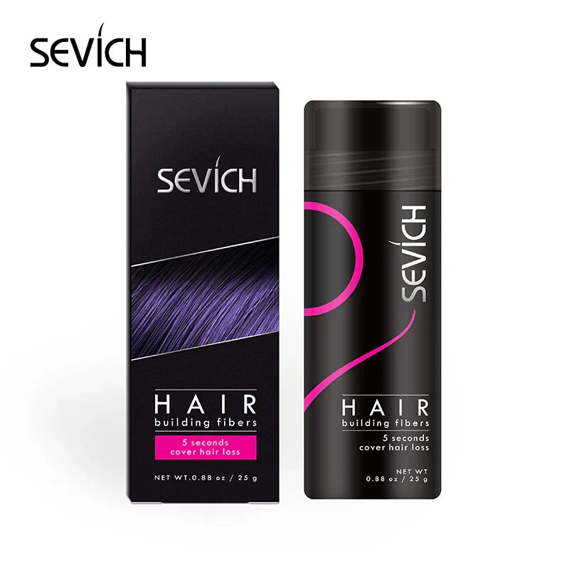 Hair Loss Product One Kit 4 pcs Hair Building Fiber Powder 25g Sevich Spray Applicator Pump Water Hold Spray Hair Growth Comb