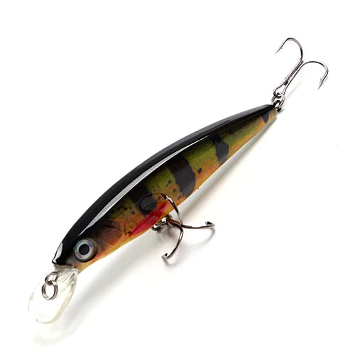 FTK Fishing Lure 1 pc  Bass Lure 100mm/12g Floating Hook Accessories Sinking Wobblers Hard Lure 3D Eye Fishlike Slow Floater HF