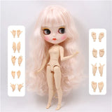 ICY DBS Blyth Doll 1/6 bjd ob24 toy joint body pale pink mix white hair 30cm toy anime girls