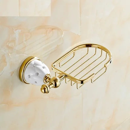 New Golden Finish Brass Flexible Soap Basket /Soap Dish/Soap Holder /Bathroom Accessories,Bathroom Furniture Toilet Vanity 5205