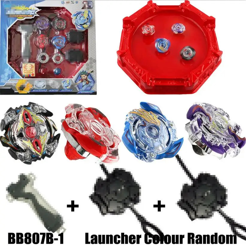 B-X TOUPIE BURST BEYBLADE 4pcs/Set Spinning Top 4D Set Arena Metal Fight Battle Fusion Classic Toys With For Kid