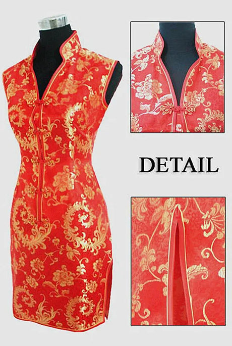 Promotion Purple Traditional Chinese Lady Silk Cheongsam Qipao Prom Club Dress Totem&Flower Size S M L XL XXL XXXL WC173