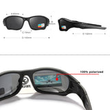 KDEAM Outdoor Sports Polarized Sunglasses Men Curve Cutting Frame Stress-Resistant Lens Shield Sun Glasses Women KD0623