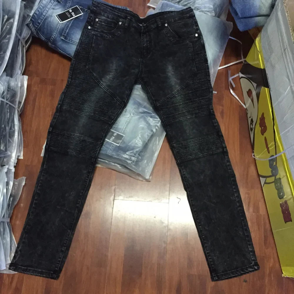 Men Skinny Jeans Biker Jeans Strech Jeans For Men Y2101