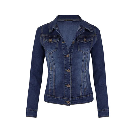 Short Denim Jackets Women autumn Wash Long Sleeve Vintage Casual Jean Jacket Bomber Denim Coat ladies jacket outerwear