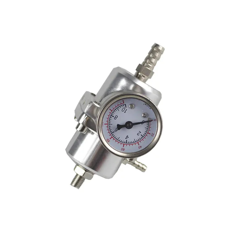 RASTP-High Quality 0-140 PSI Adjustable Fuel Pressure Regulator/FPR Gauge For BMW E39 5 Series Facelift 2000-2003 RS-FRG001