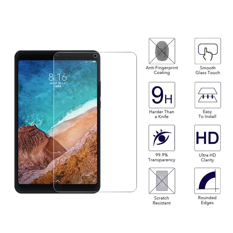 Protective Glass For Xiaomi Mi Pad 4 Screen Protector Tempered Glass For Xiaomi MiPad 4 plus Tablet 4plus 10.1 8 inch Glass Film