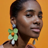 New Design Fashion Bohemin Flowers Drop Earrings Trendy Statement ZA Dangle Earrings For Women Brand Pendientes Jewelry Bijoux