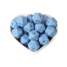 Joepada 100Pcs 14mm Hexagon Silicone Beads Food grade Baby Teething Beads DIY Baby Teething Necklace Accessories Baby Teether