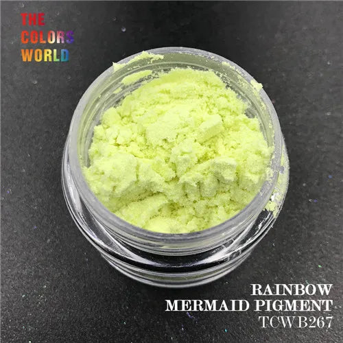 TCT-088 Mermaid  Rainbow Pigment Mirror Pigment Chrome Aurora Chameleon For Nail Art Decorations Makeup Facepaint Manual DIY