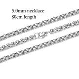 10pcs/lot 316 Stainless Steel Necklace and Bracelet Chain DIY Jewelry Findings Multi Sizes with Lobster Claw Clasps S-005*10