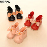 YATFIML 2021 Fashion baby girl rain boots PVC waterproof boots with bow Children;s rain shoes