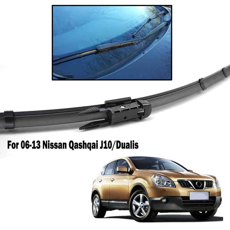 Misima Windshield Windscreen Wiper Blades For Nissan Qashqai Dualis J10 Front Rear Window Wiper Blade 2006-2013 2012 2011 2010