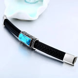 BEIER One Piece Sale Genes Leather Bracelet Bangle For Man Punk Man's Hip-pop Jewelry High Quality boy`s Gift BC-L008