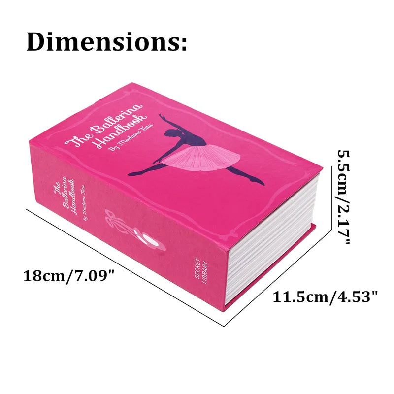 18x11.5x5.5cm Combination Lock Hidden-Safe Box Safe Box Strongbox Steel Simulation Book Home Office Money Phone Safe Storage Box