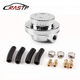 Silver 8mm & 10mm Manual Adjustable Fuel Pressure Regulator Carburettor Carb Aluminum Car Oil Pressure Regulator RS-FRG011