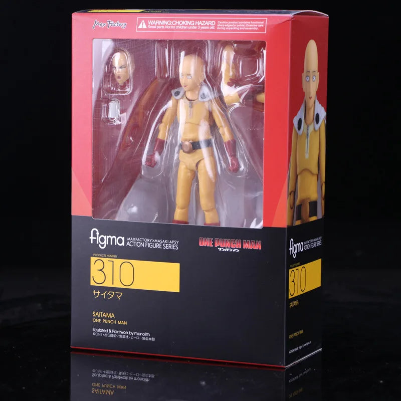 Anime Saitama One Punch Man Figma 310 PVC Action Figure Collectible Model Toys