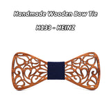 Mahoosive New Floral Wood Bow Ties for Men Bowtie Hollow Butterflies Wedding suit wooden bowtie Shirt krawatte Bowknots Slim tie