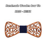 Mahoosive New Floral Wood Bow Ties for Men Bowtie Hollow Butterflies Wedding suit wooden bowtie Shirt krawatte Bowknots Slim tie