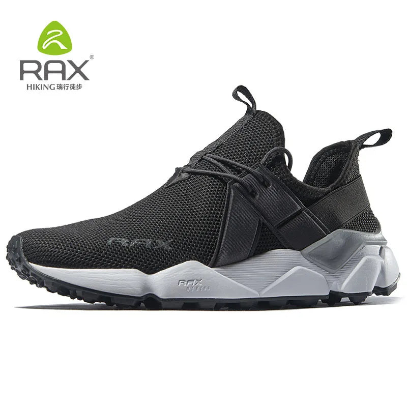 RAX  New Men's Suede Leather Waterproof Cushioning Hiking Shoes Breathable Outdoor Trekking Backpacking Travel Shoes For Men