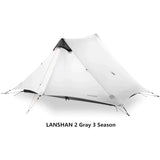 2021 FLAME'S CREED LanShan 2 Person Outdoor Ultralight Camping Tent 3 Season Professional 15D Silnylon Rodless Tent