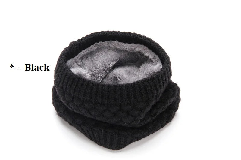 Female Warm Cashmere Tube Scarf Children Knitted Cowl Neck Shawls Wraps Scarves Men Women Winter Scarf Wool Collar Neck Warmer