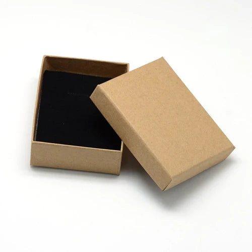 12pcs Cardboard Jewelry Set Gift Box Ring Necklace Bracelets Earring Gift Packaging Boxes With Sponge Inside Rectangle