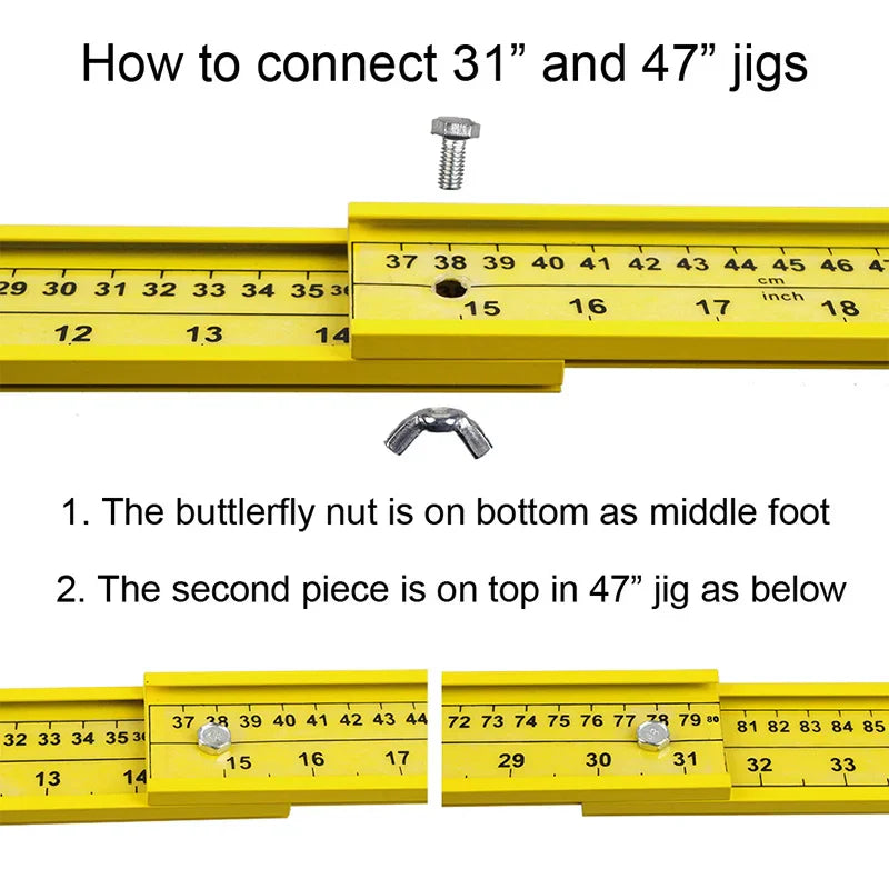 550 Paracord Jig Bracelet Maker Paracord Tool Kit Adjustable Aluminum Weaving DIY Craft Jig  2" to 47"