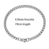 10pcs/lot 316 Stainless Steel Necklace and Bracelet Chain DIY Jewelry Findings Multi Sizes with Lobster Claw Clasps S-005*10