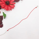 Red String Bracelet Meaning With Zircon 925 Sterling Silver Rope Bracelet Lucky Red Thread Bracelets For Women Jewelry