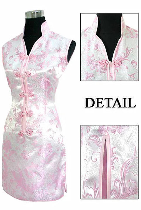 Promotion Purple Traditional Chinese Lady Silk Cheongsam Qipao Prom Club Dress Totem&Flower Size S M L XL XXL XXXL WC173