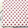 100% Cotton Twill Textile BLACK RED GRAY Polka Dots Check Fabrics for DIY Crib Bedding Cushion Apparel Craft Handwork Home Decor