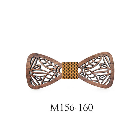 New Design Cute Kids Boys Wood Bow Tie Children Butterfly Type Floral Bow ties Girl Boys Wooden Bow ties Corbatas Para Hombre