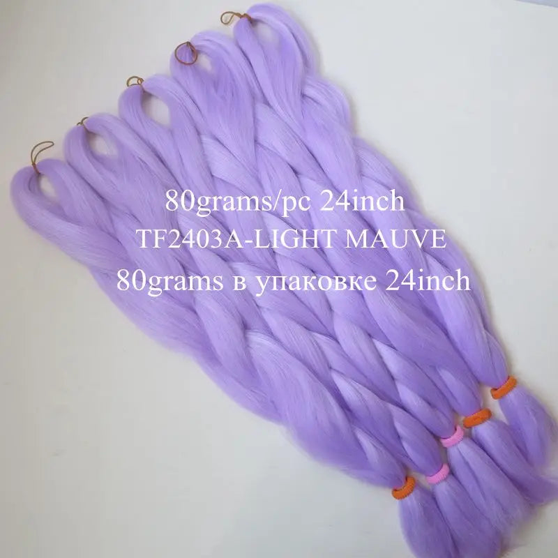 Luxury ForBraiding 3pcs bulk buy Henlon 24inch 60cm Folded Two Three Tone Color Ombre Braiding Synthetic Jumbo Braids