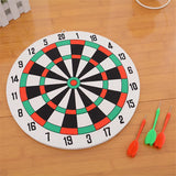 Diameter 29.5cm Darts Target +3 Darts Wall-mounted Two-sided Dual-use Thick Foam Toy Dart Board Suit