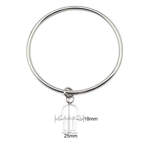 Round Pendant with All Crystal Cuff Bangles Metal 70/65/60mm inside of diameter Bracelets Arm Open Bangles for Women Men