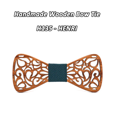 Mahoosive New Floral Wood Bow Ties for Men Bowtie Hollow Butterflies Wedding suit wooden bowtie Shirt krawatte Bowknots Slim tie