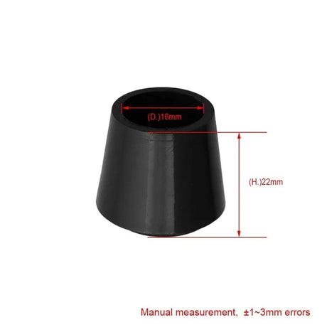 12Pcs 10-35mm Inner Diameter Black Round Furniture Chair Table Leg Foot Rubber Covers Floor Protectors Cap